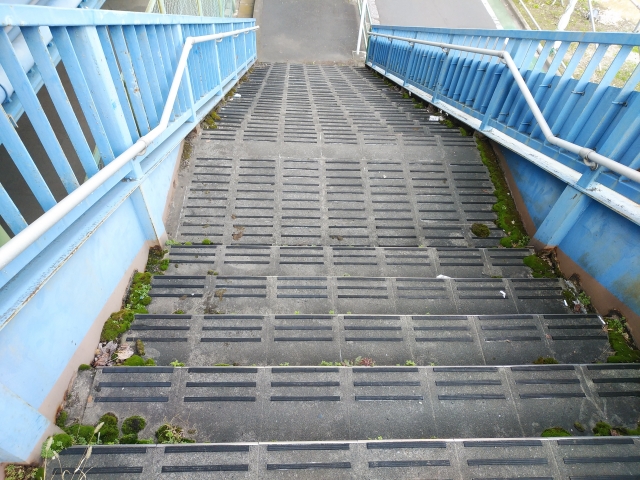 歩道橋の階段